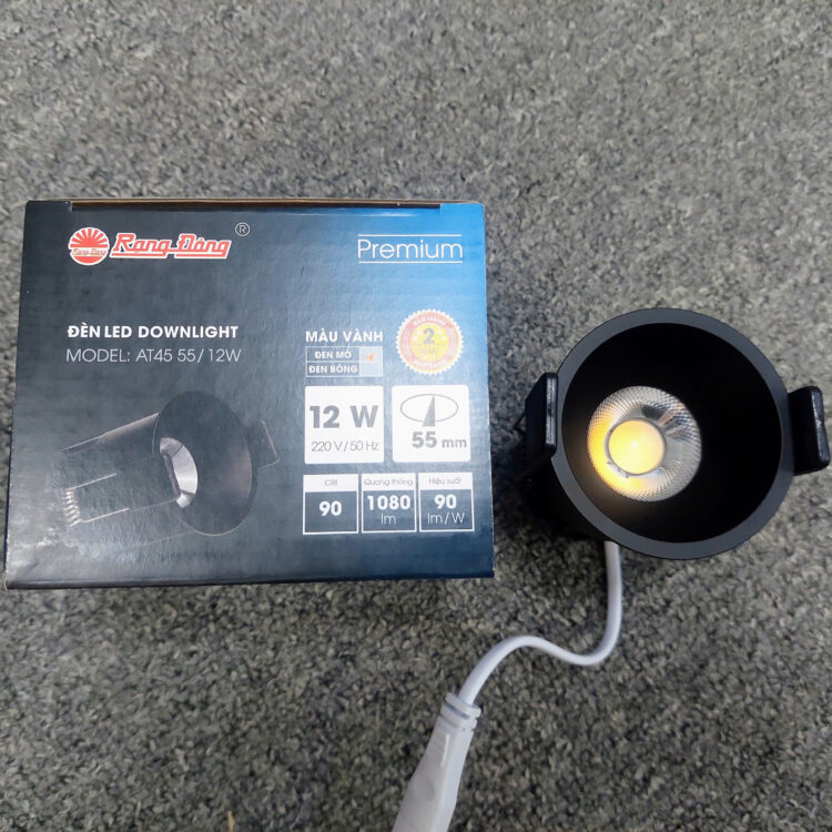 Đèn LED âm trần AT45 55/12W Rạng Đông